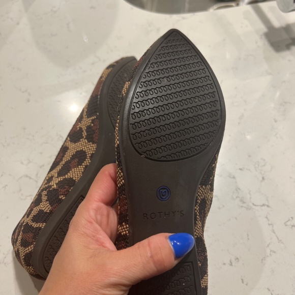 Rothy’s The Point in leopard print - Picture 3 of 5